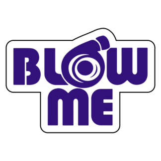 Blow Me Sticker (Purple)
